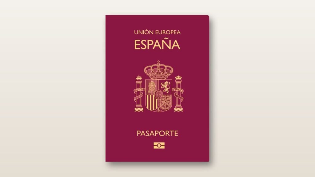 Cover of the Spanish European Union passport – how to get a Spanish passport 2026