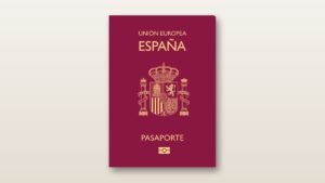 Cover of the Spanish European Union passport – how to get a Spanish passport 2026