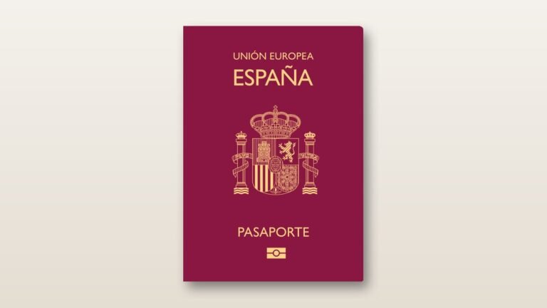 Cover of the Spanish European Union passport – how to get a Spanish passport 2026